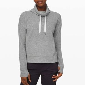 lululemon athletica Gray Cowl Neck Sweatshirt